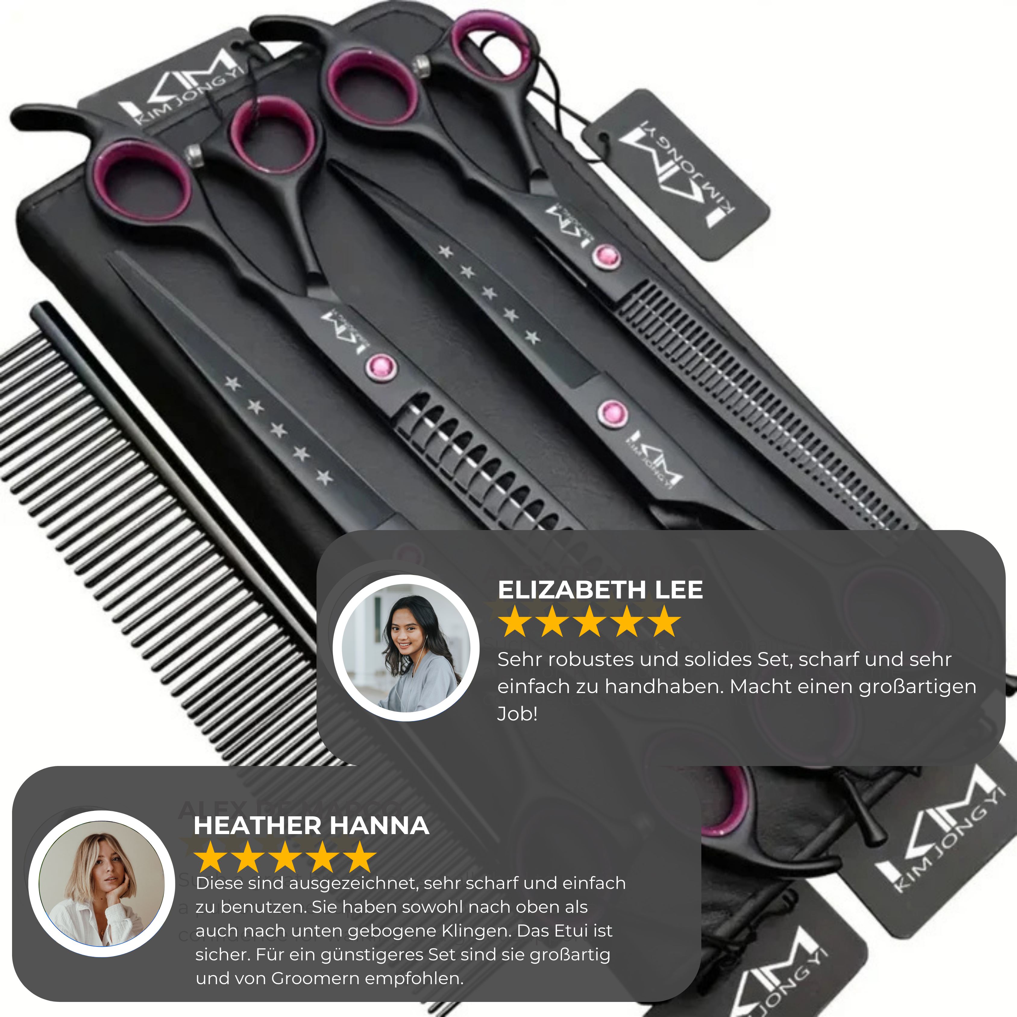 Professional Dog Grooming Scissors Set | Precision Thinning & Trimming Tools for Coat Care 3
