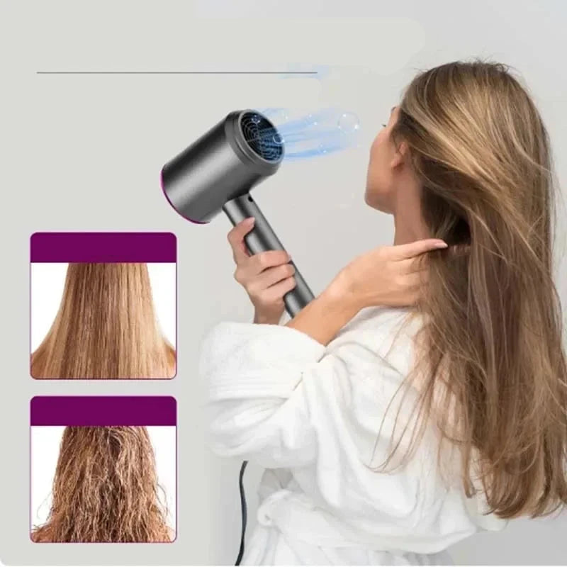 Professional Hair Dryer Brush High-Speed Quiet Ergonomic Design ABS 3