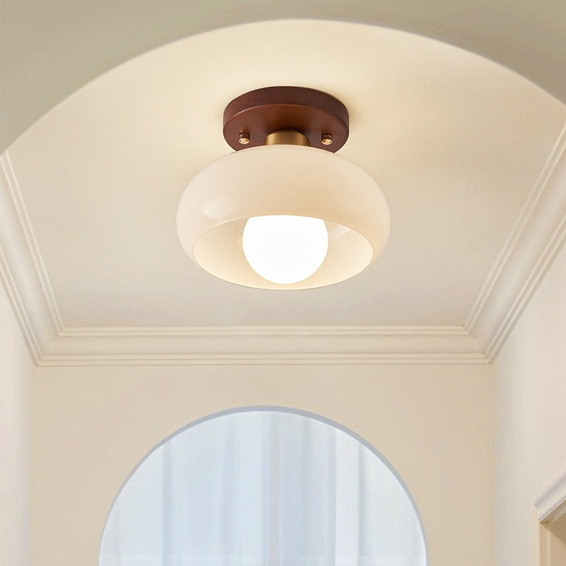 Quartzel | French Bauhaus Cream Ceiling Lamp for Home Living 2