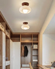 Quartzel | French Bauhaus Cream Ceiling Lamp for Home Living 3