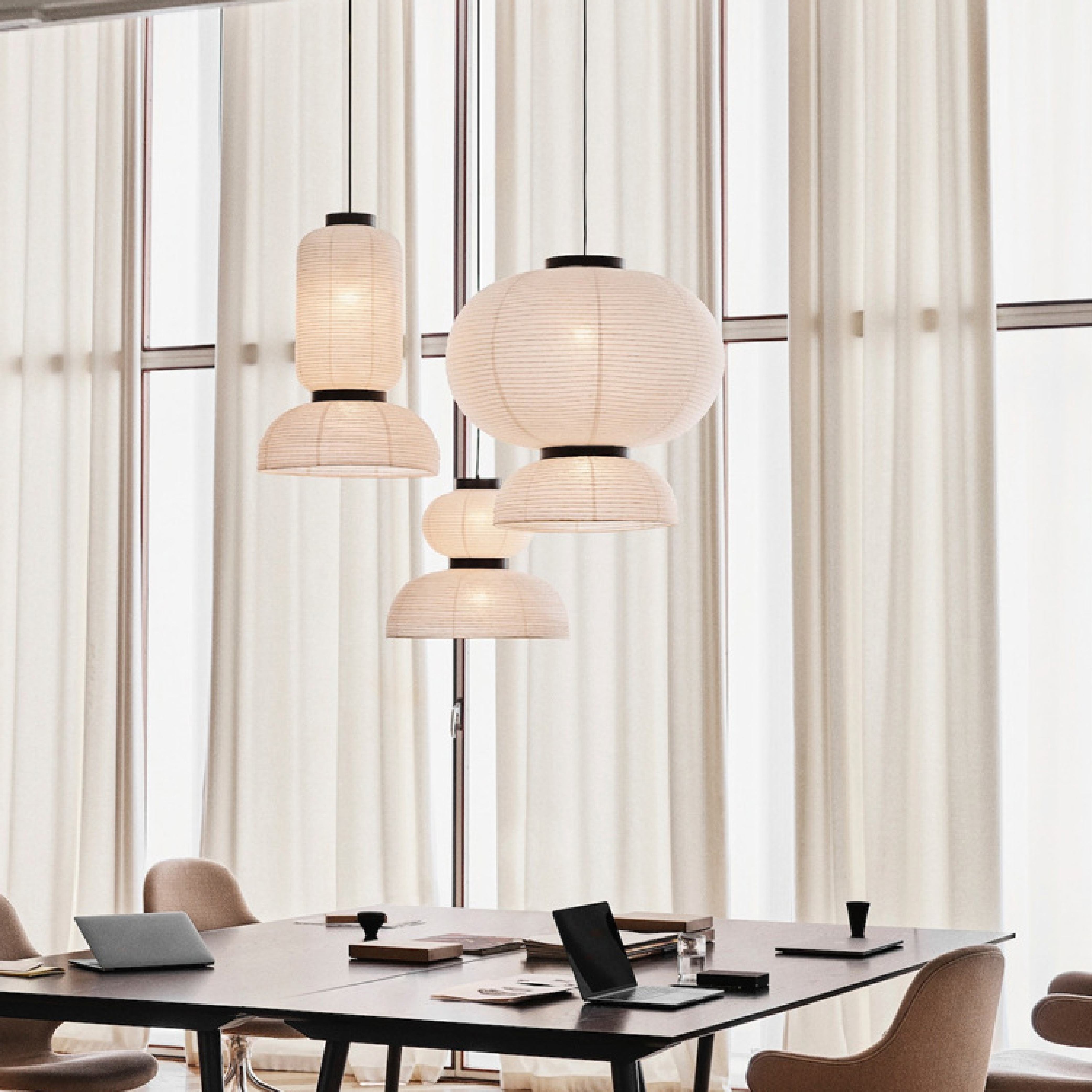 QuietGlow | Modern Japanese Wabi Sabi Pendant Lamp 2