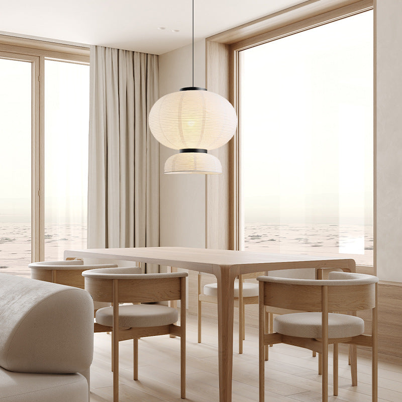 QuietGlow | Modern Japanese Wabi Sabi Pendant Lamp 5