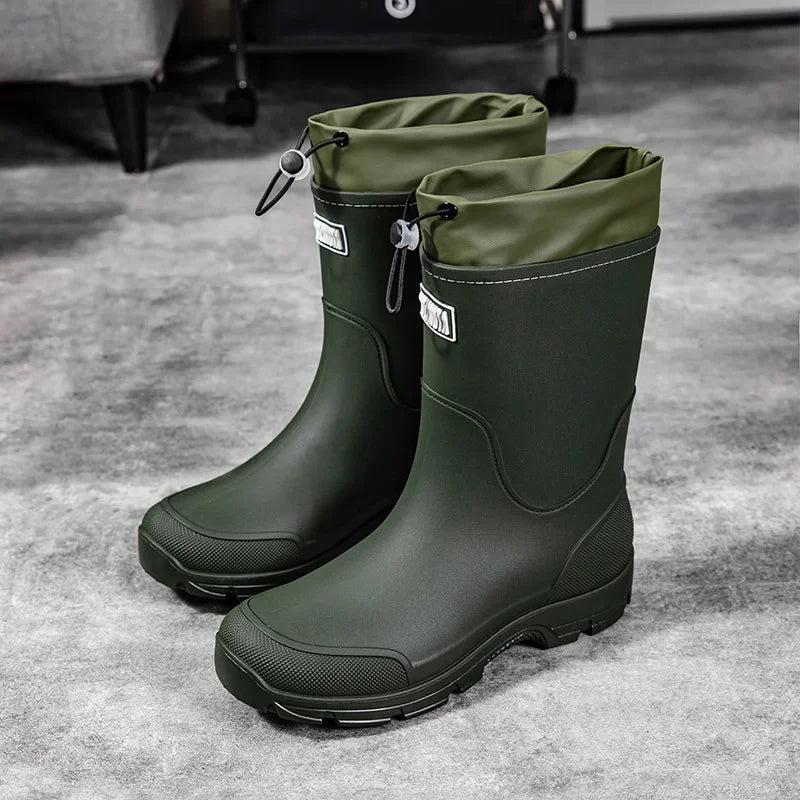 RainAura | Stylish Lightweight Waterproof Rubber Mid-Calf Rain Boots 0