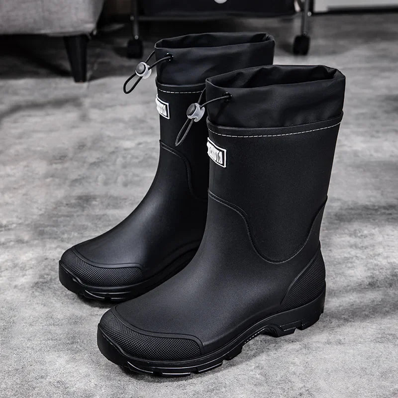 RainAura | Stylish Lightweight Waterproof Rubber Mid-Calf Rain Boots 5