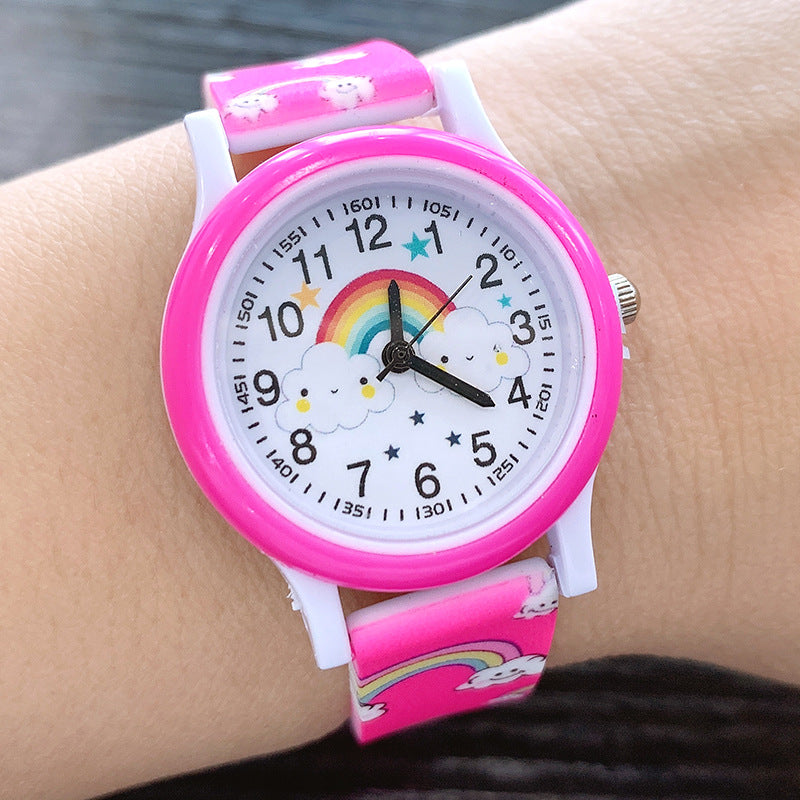 Rainbow Kids' Watch with Silicone Band - Cheerful and Durable Timepiece for Kids! 3