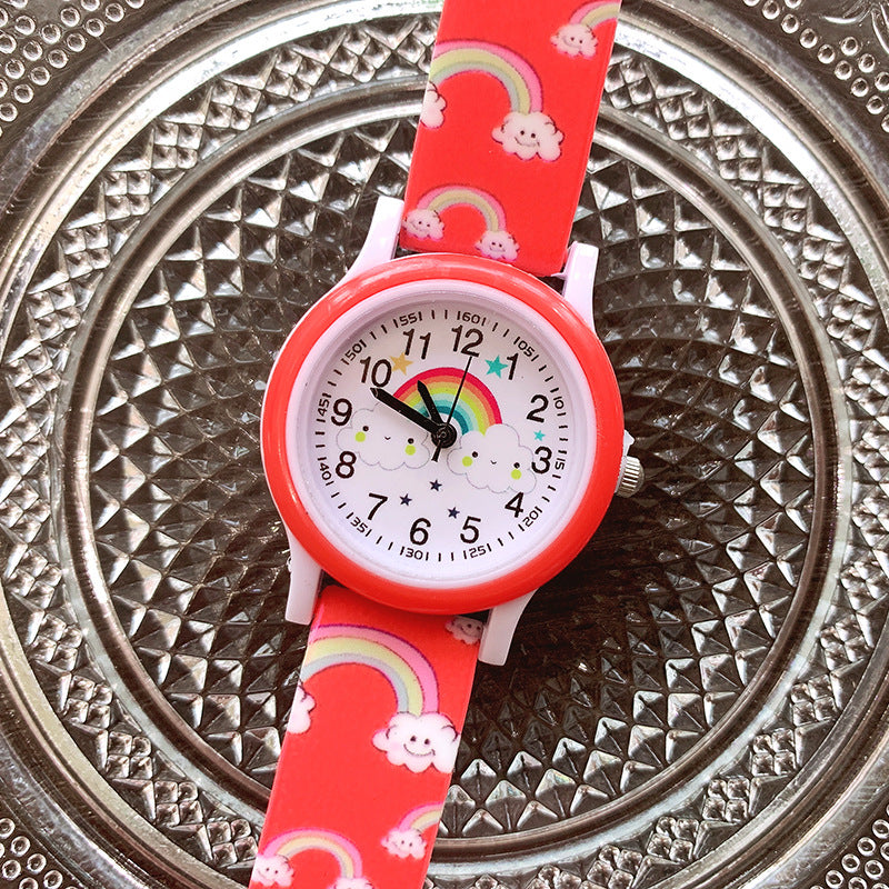 Rainbow Kids' Watch with Silicone Band - Cheerful and Durable Timepiece for Kids! 5
