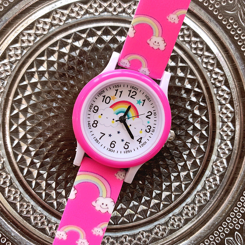 Rainbow Kids' Watch with Silicone Band - Cheerful and Durable Timepiece for Kids! 7