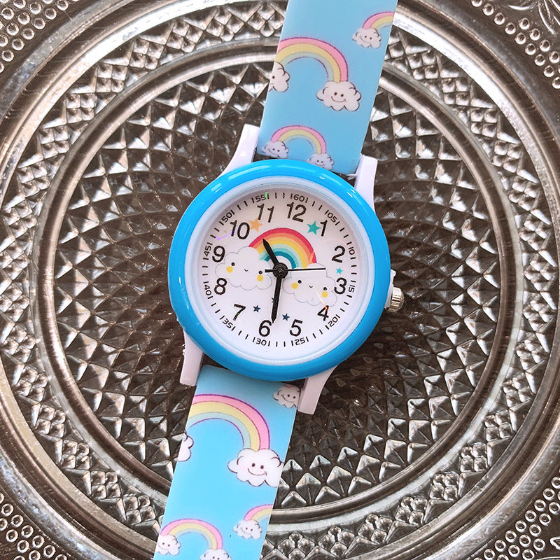 Rainbow Kids' Watch with Silicone Band - Cheerful and Durable Timepiece for Kids! 8