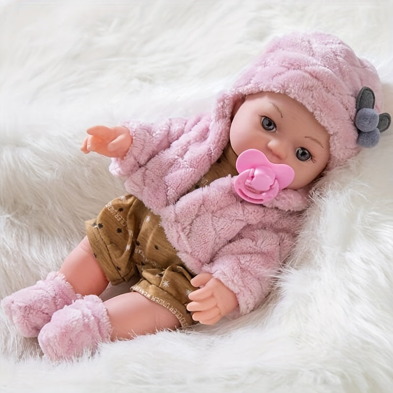 Realistic Silicone Baby Doll – Soft Body Interactive Toy for Toddlers and Children 0