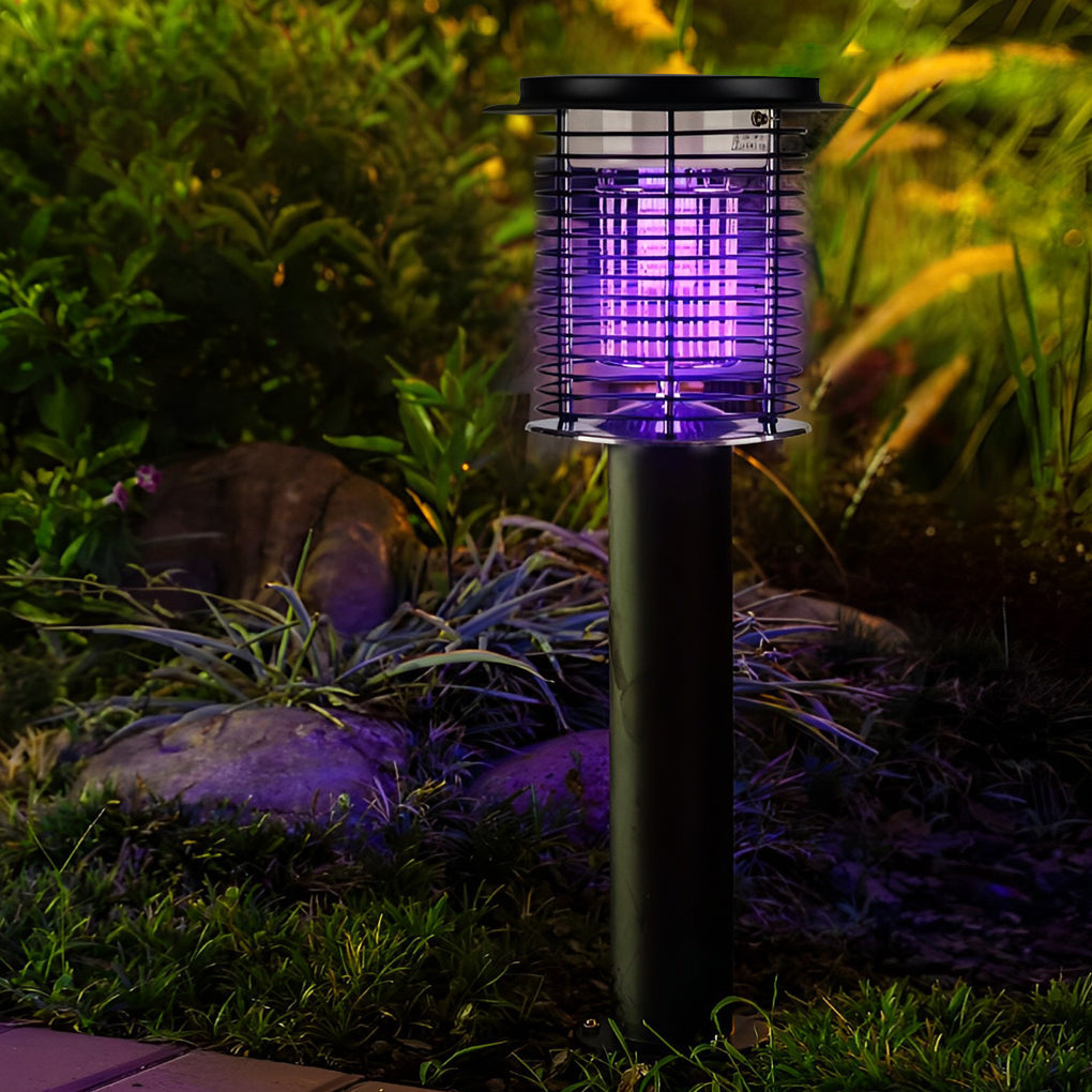 Rechargeable Solar Mosquito Killer Lamp - Waterproof Bug Zapper with USB Charging, Effective Insect Control for Outdoor Use 1