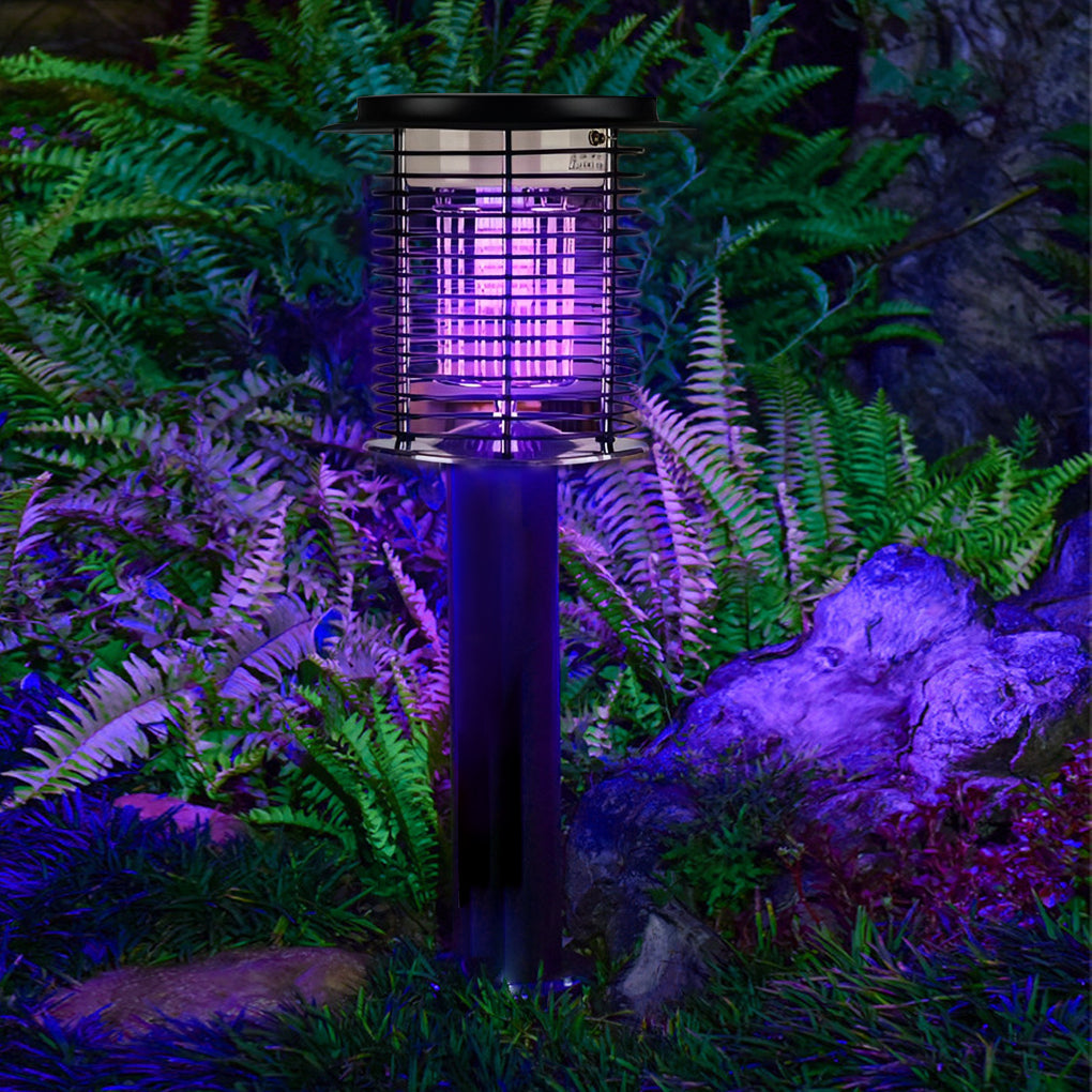 Rechargeable Solar Mosquito Killer Lamp - Waterproof Bug Zapper with USB Charging, Effective Insect Control for Outdoor Use 2