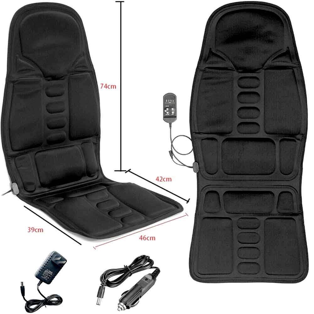 RelaxMate | Heated Massage Cushion Pad for Back & Neck Support at Home or Car 5
