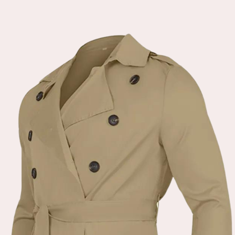 Rens | Water-Resistant Trench Coat for Men with Longline Silhouette 3