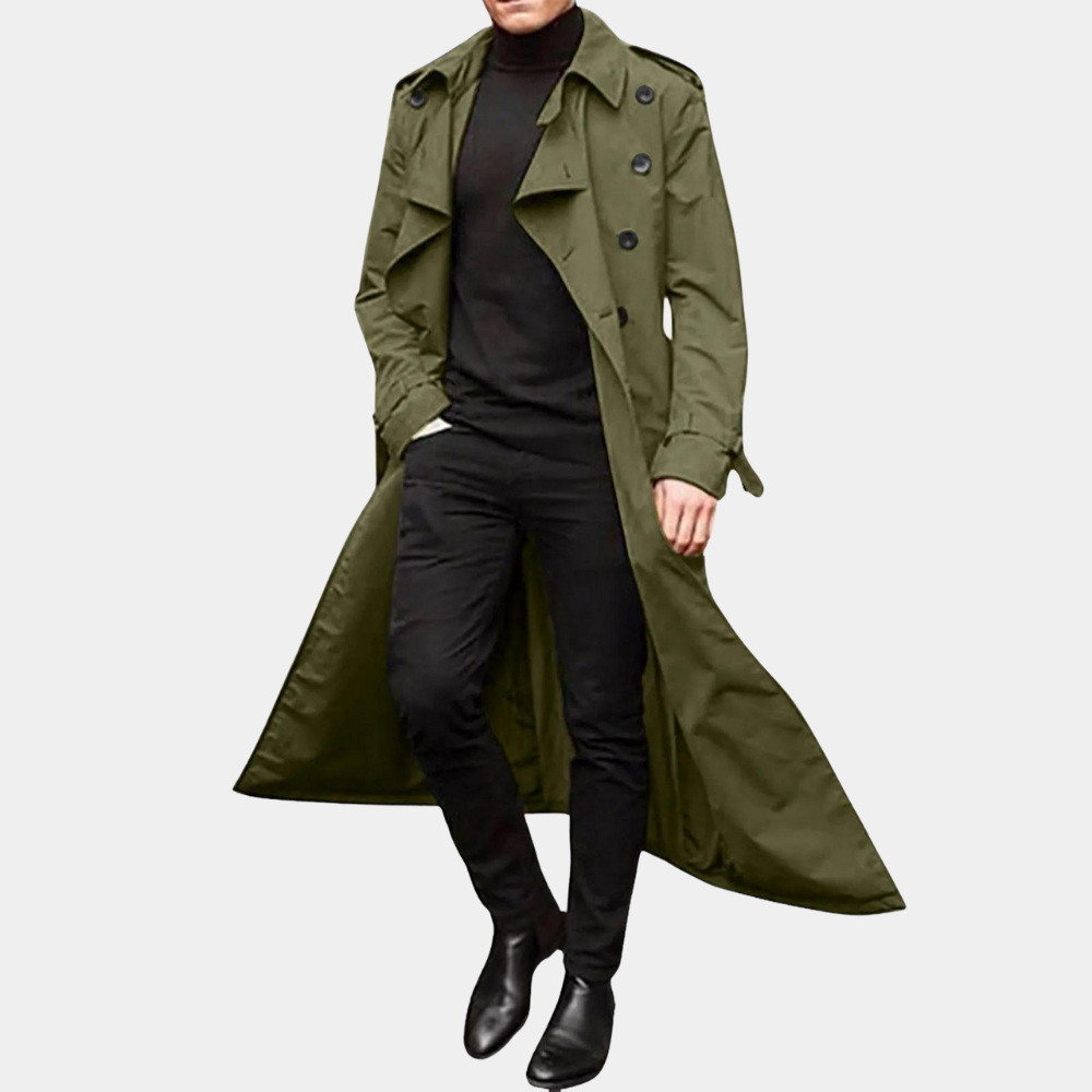 Rens | Water-Resistant Trench Coat for Men with Longline Silhouette 5