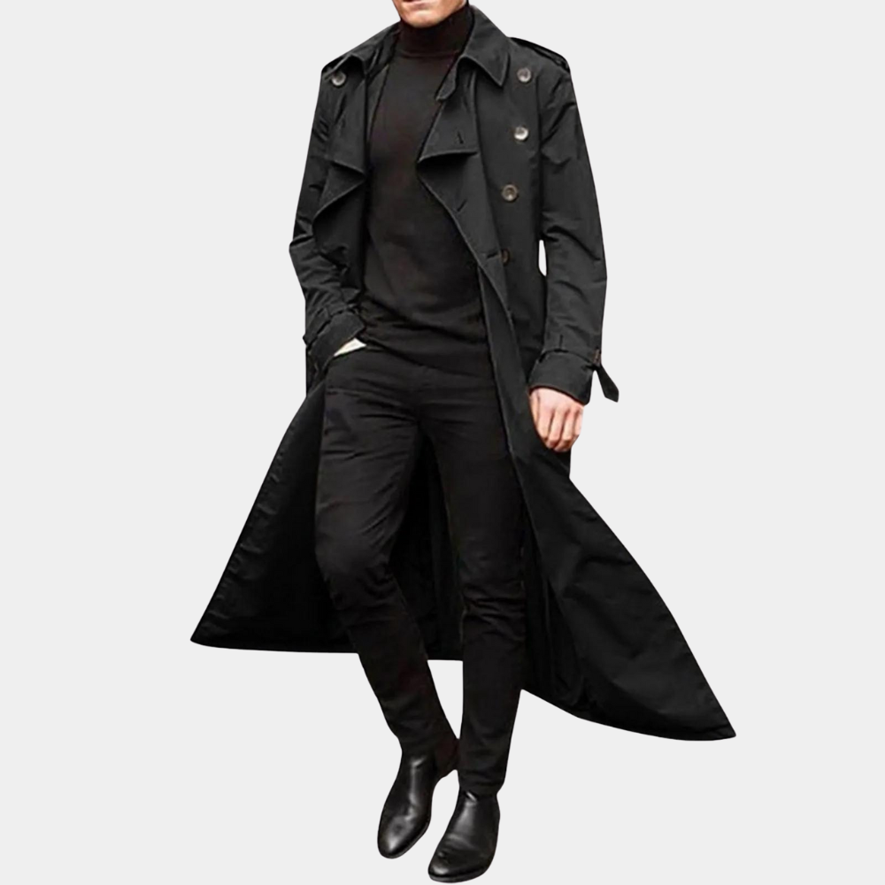 Rens | Water-Resistant Trench Coat for Men with Longline Silhouette 6