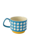 RetroCeramica | Unique Stylish Mid-Century Ceramic Coffee Mugs Set 5