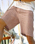 Erwin | Retro Bermuda Shorts with Buttoned Drawstring Waist