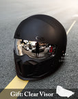 Retro Motorcycle Helmet Stylish ABS Shell EPS Layer 3