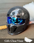 Retro Motorcycle Helmet Stylish ABS Shell EPS Layer 4