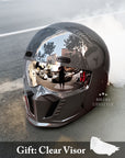 Retro Motorcycle Helmet Stylish ABS Shell EPS Layer 5