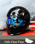 Retro Motorcycle Helmet Stylish ABS Shell EPS Layer 7