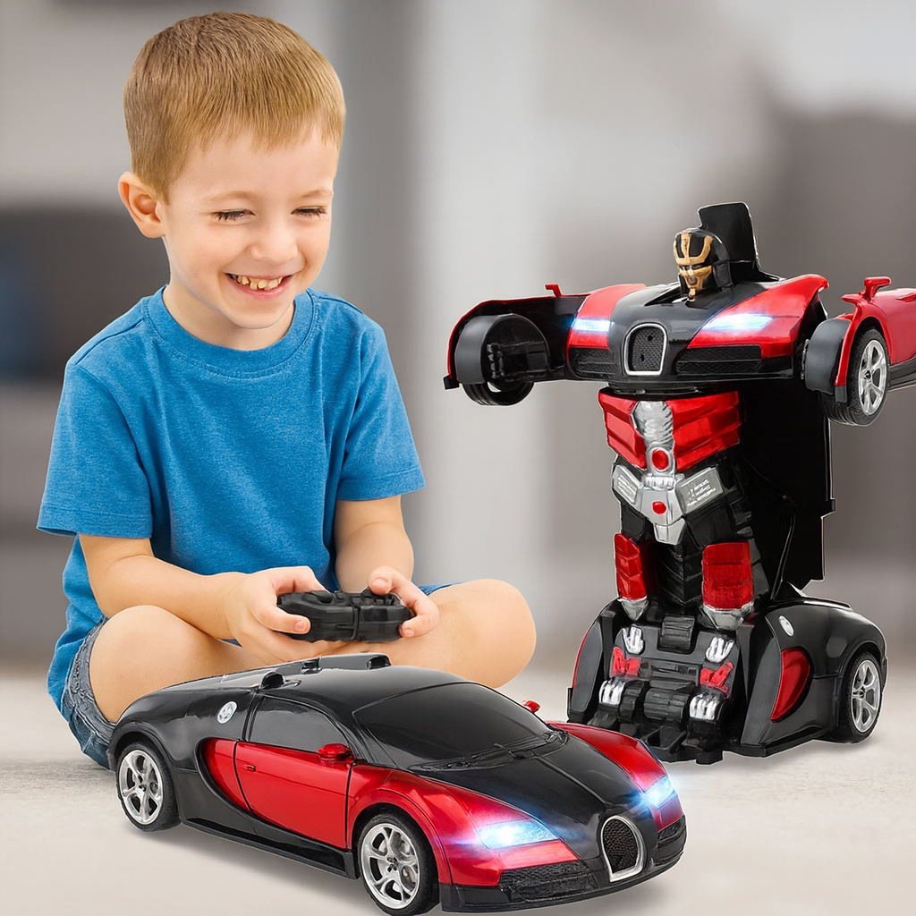 RoboDrive | Dynamic Transforming Remote Control Car with LED Sounds 0