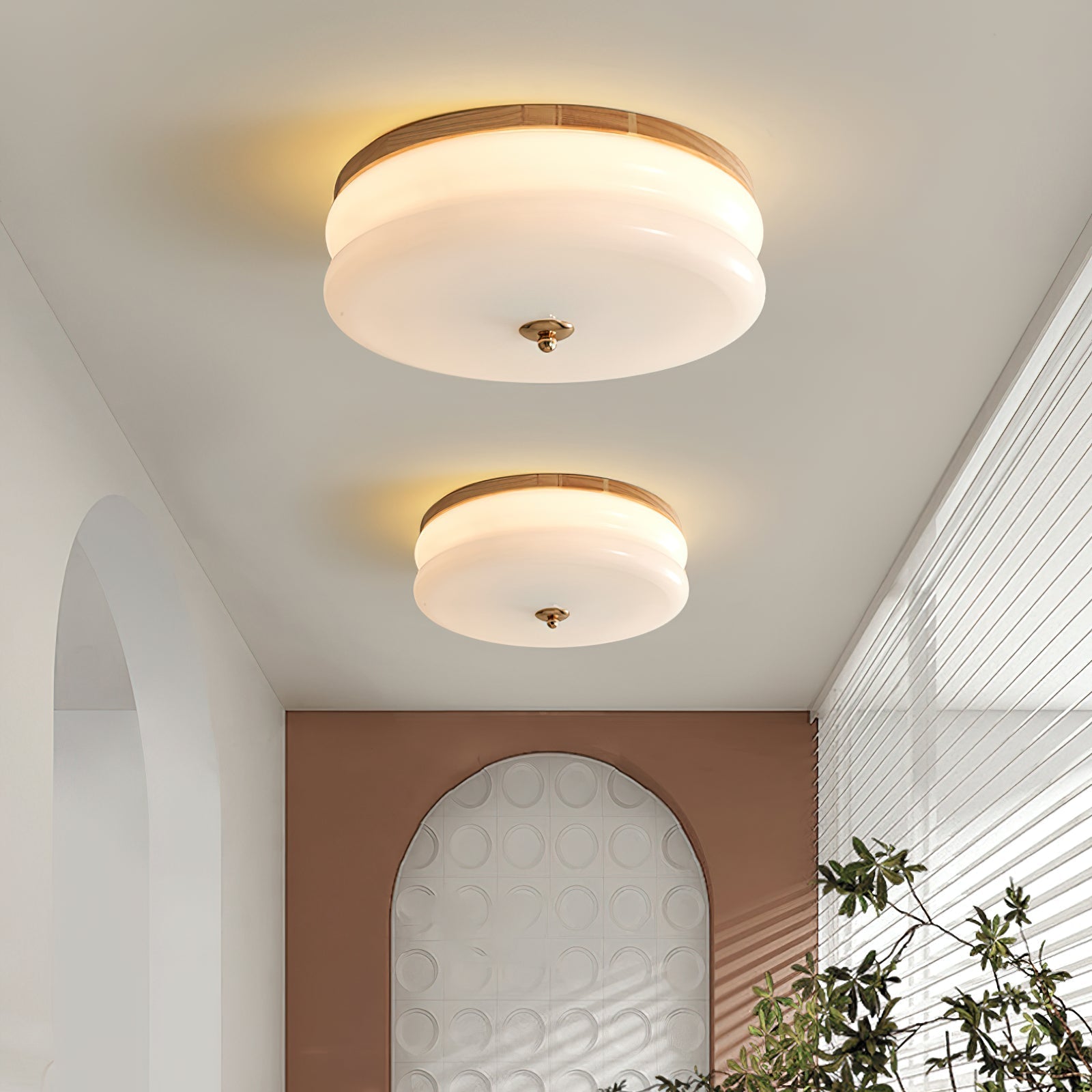 RowenWood | Elegant Modern Flush Mount Ceiling Light with Glass Shade 2