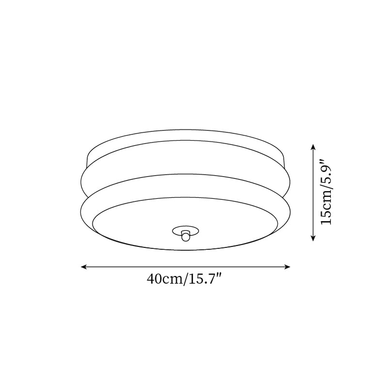 RowenWood | Elegant Modern Flush Mount Ceiling Light with Glass Shade 6