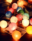 Royallure | Charming Colorful Cotton Ball Garland Lights for Cozy Decor 2
