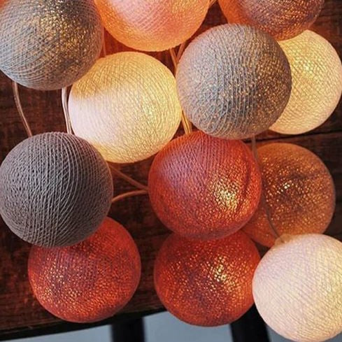 Royallure | Charming Colorful Cotton Ball Garland Lights for Cozy Decor 3