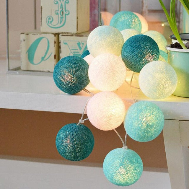 Royallure | Charming Colorful Cotton Ball Garland Lights for Cozy Decor 5