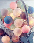 Royallure | Charming Colorful Cotton Ball Garland Lights for Cozy Decor 9