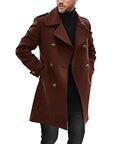 Ruben | Men’s Peacoat – Double-Breasted Winter Coat with Refined Fit 0