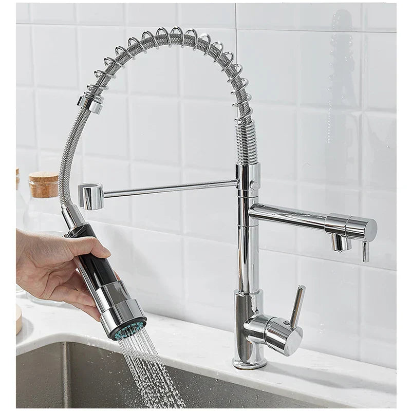 Modern Two-Way Faucet Connector – Compact Dual Outlet Tap for Versatile Use