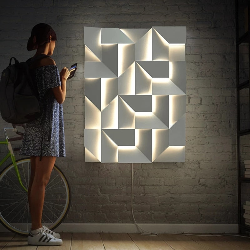 GlowVista – Lampada da parete 3D moderna per effetti visivi mozzafiato