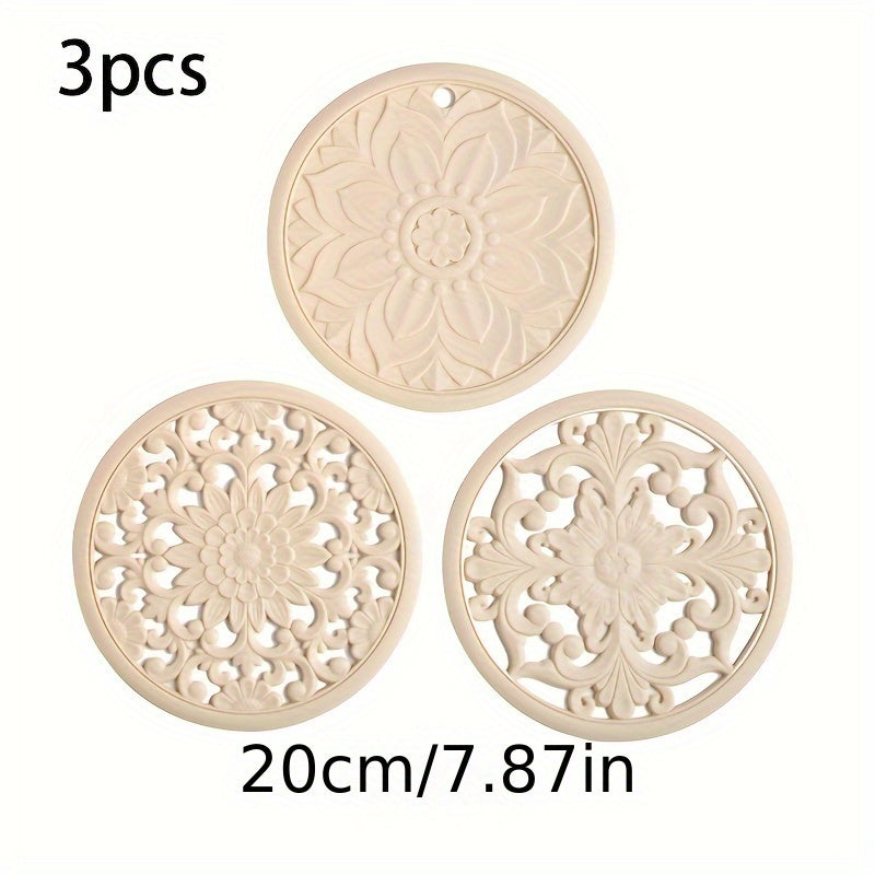 SafeMat | Heat-Resistant Silicone Trivet Mat Set for Hot Dishes 4