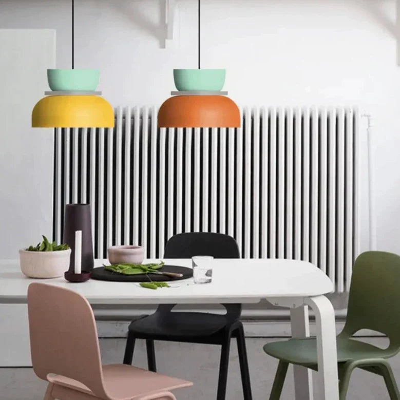 Scandinavian Macaron Pendant Light – Modern Multicolored Kitchen Pendant Lighting for Stylish Home Decor 3