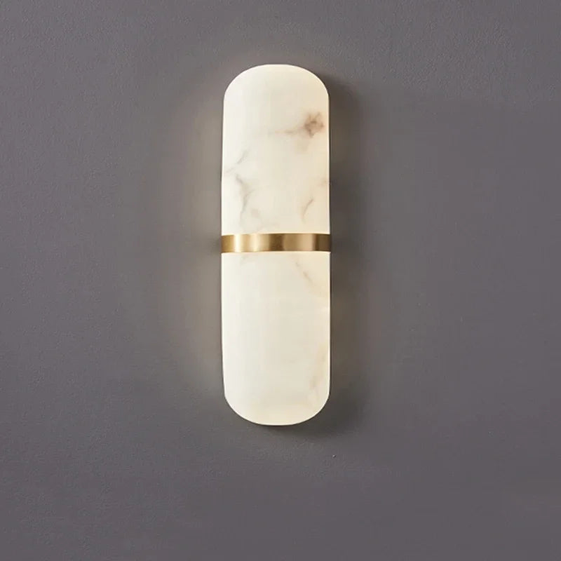 Scandinavian Wall Sconce Lamp with Luxurious Marble Finish – Energy-Efficient LED Wall Lighting for Modern Interiors 4