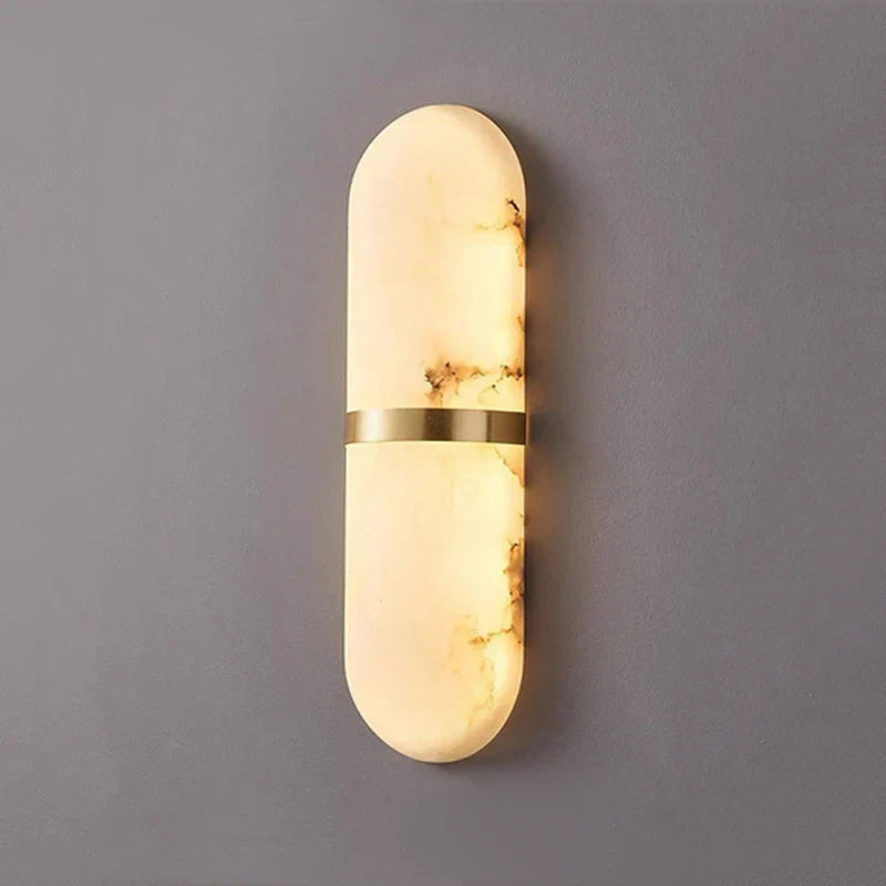 Scandinavian Wall Sconce Lamp with Luxurious Marble Finish – Energy-Efficient LED Wall Lighting for Modern Interiors 6