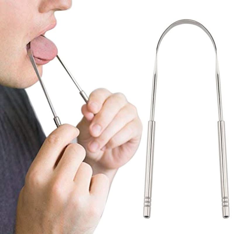ScrapEMaster | Stainless Steel Tongue Scraper for Fresh Oral Hygiene 0