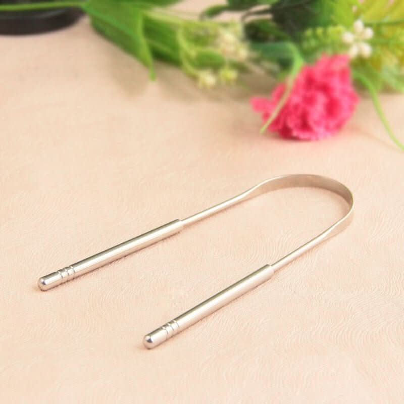 ScrapEMaster | Stainless Steel Tongue Scraper for Fresh Oral Hygiene 3