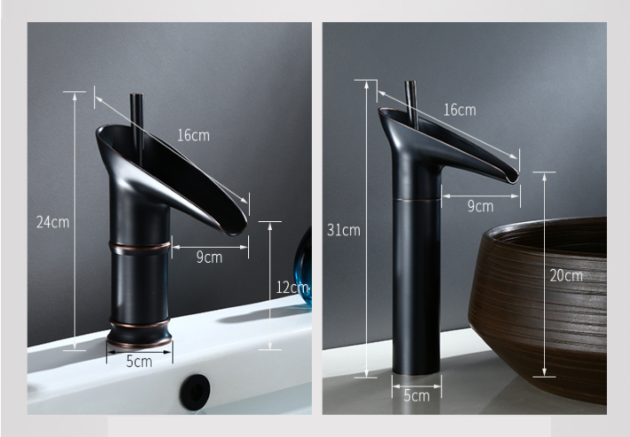 RetroStream – Vintage Style Waterfall Bathroom Faucet for a Nostalgic Touch
