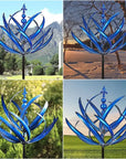 Harlow Wind-Powered Kinetic Garden Sculpture – Elegant Metal Spinner for Outdoor Décor