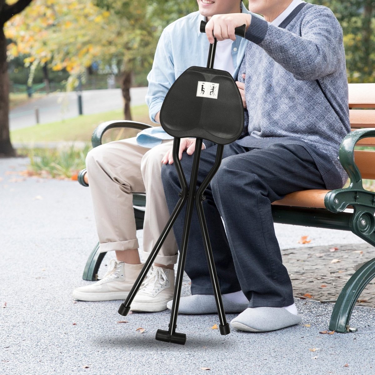 SeatWalk | Folding Walking Stick with Built-In Seat for Comfort and Portability 2