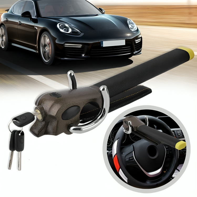 SecureGuard | Durable Heavy-Duty Steering Wheel Lock for Vehicle Safety 8