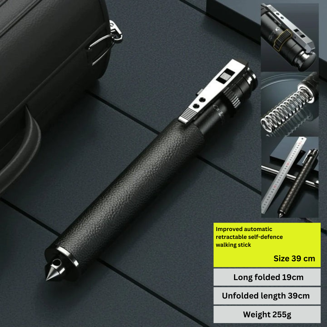 Self-Defense Hiking Stick with Automatic Mechanism 0