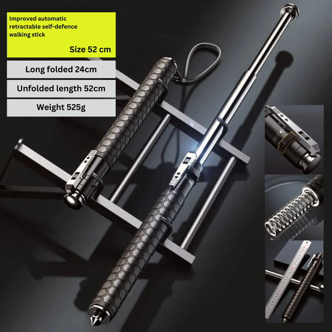 Self-Defense Hiking Stick with Automatic Mechanism 1
