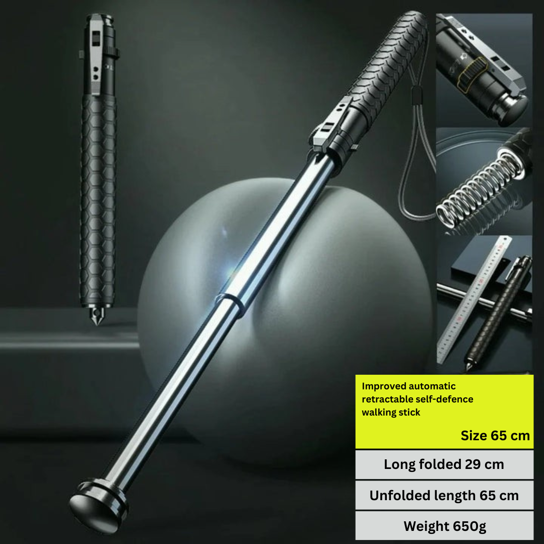 Self-Defense Hiking Stick with Automatic Mechanism 2