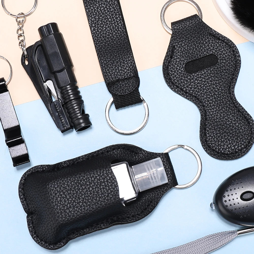 Self Defense Keychain Set with Personal Alarm and Window Breaker for Women's Safety 3