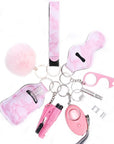 Self Defense Keychain Set with Personal Alarm and Window Breaker for Women's Safety 6